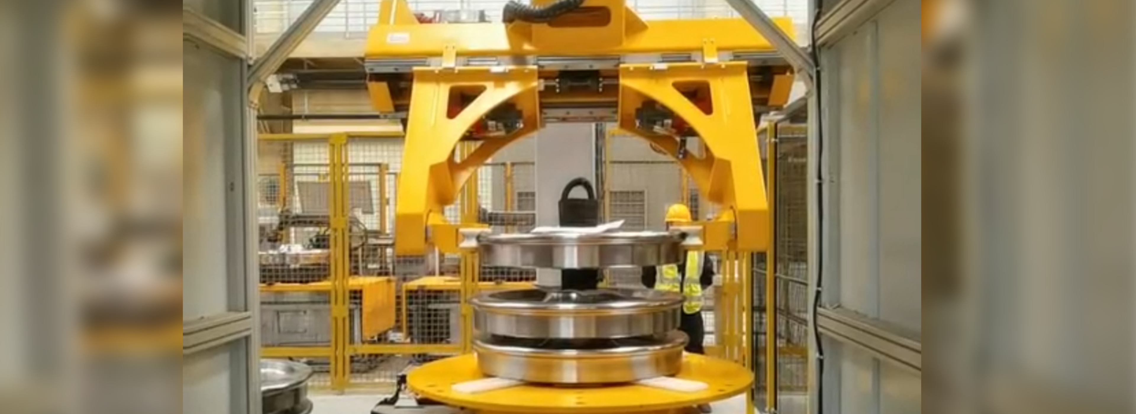 视觉引导车轮轮毂上下料