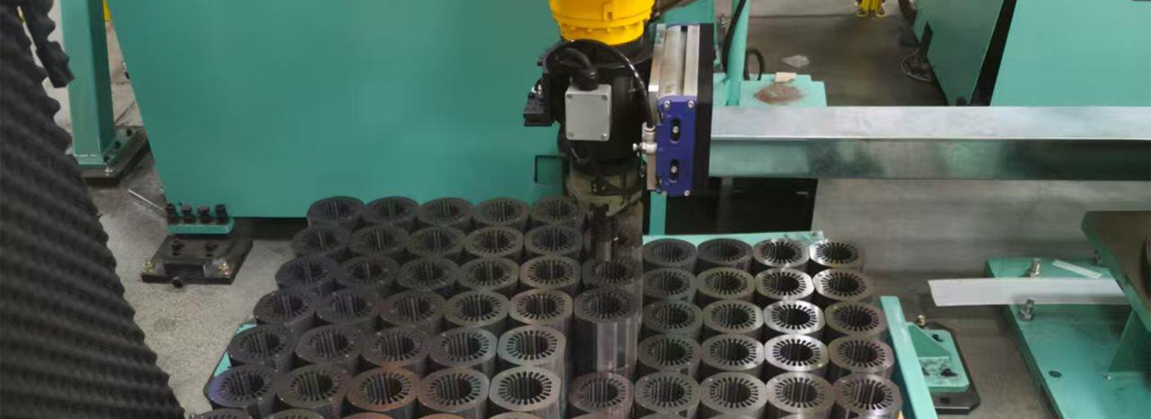 视觉引导定子上料