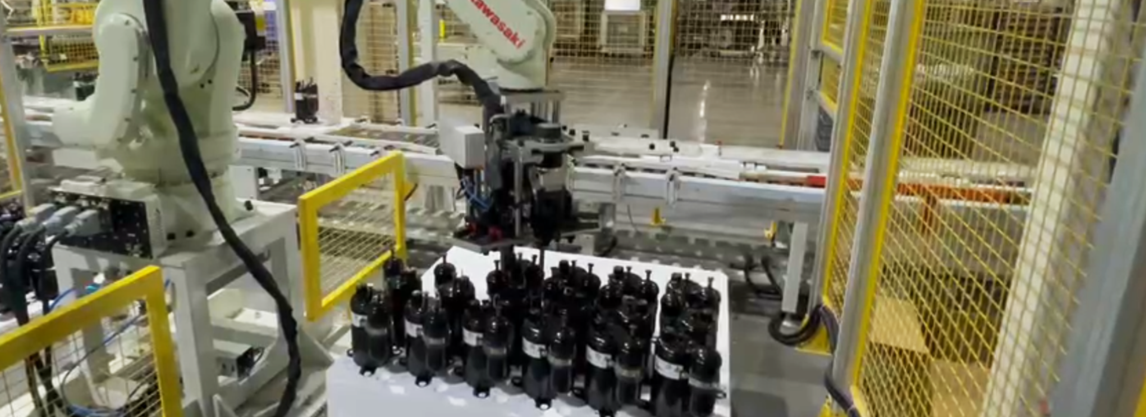 视觉引导压缩机上料