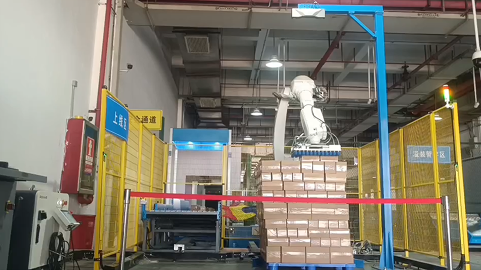 视觉引导纸箱混拆