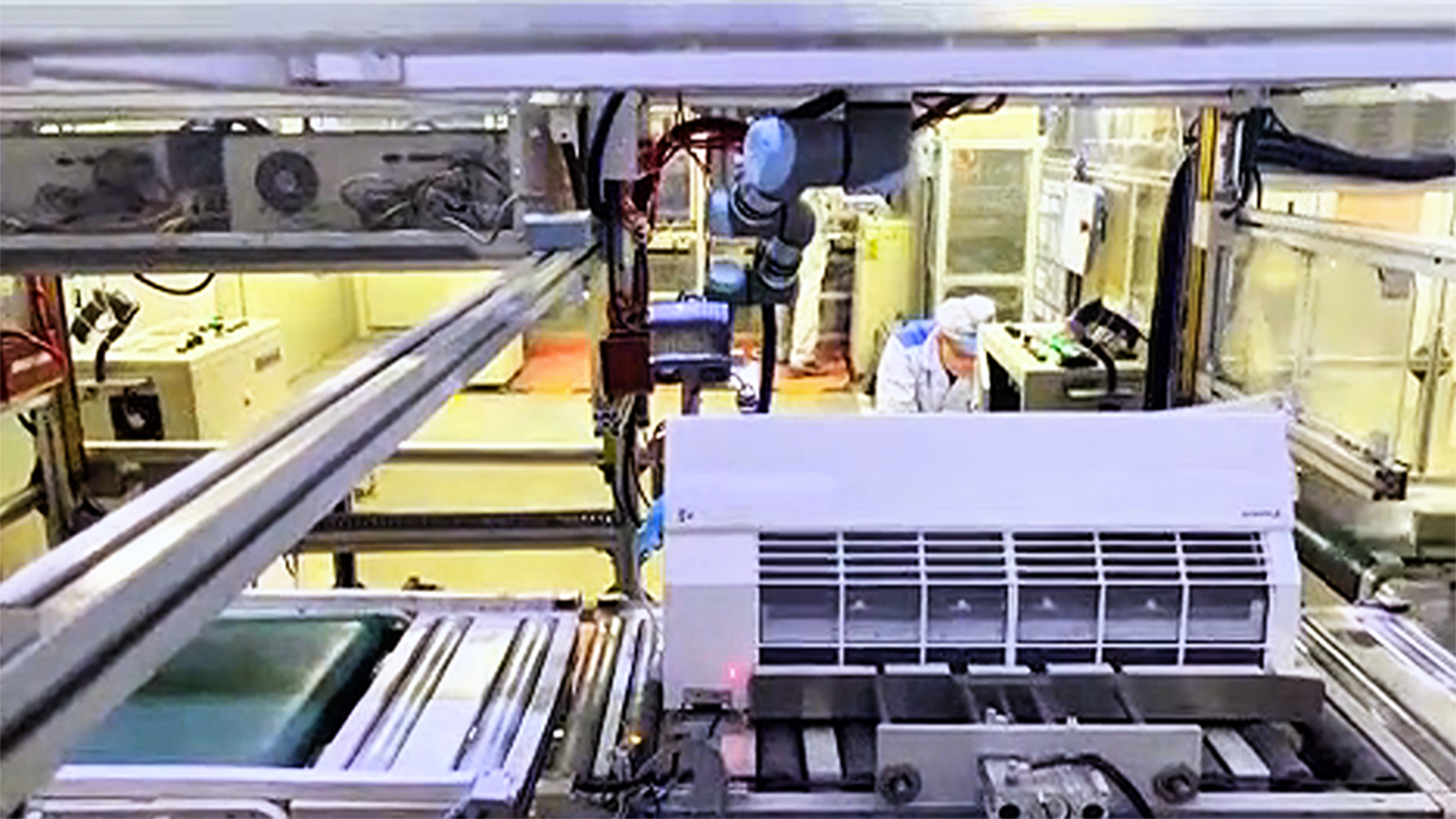 视觉引导空调电源定位