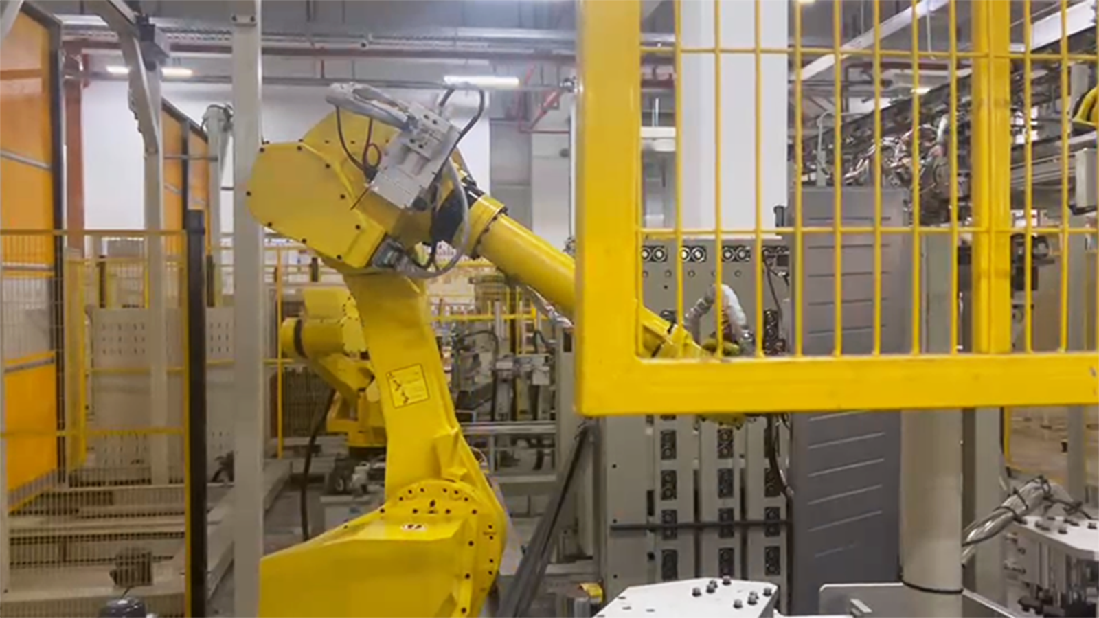 视觉引导空调外机钣金上料