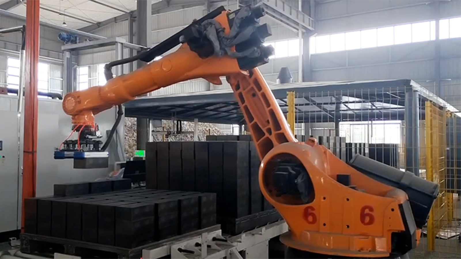 视觉引导耐火砖拆垛