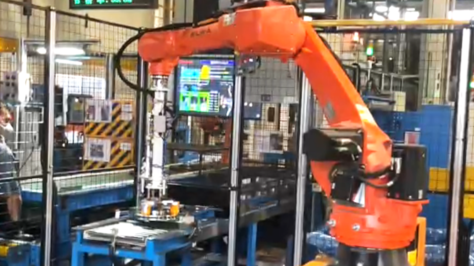 视觉引导刹车盘上料