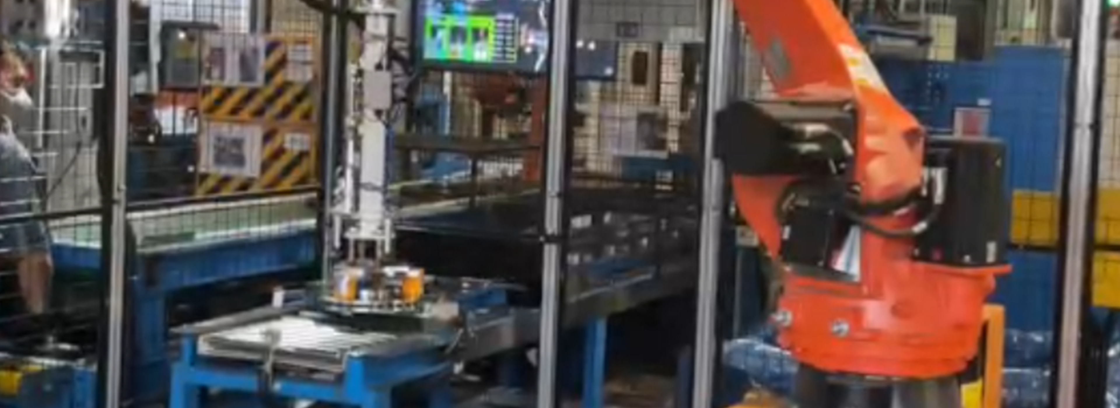 视觉引导刹车盘上料