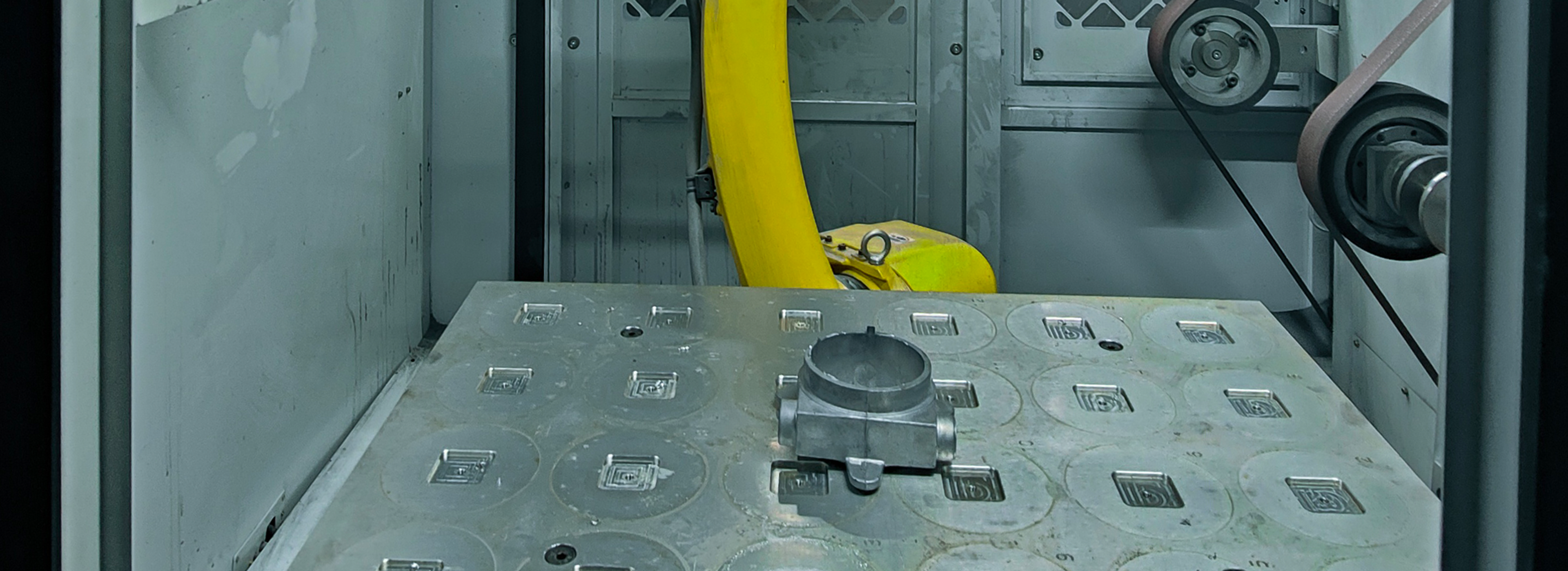 视觉引导铝铸件有序上料